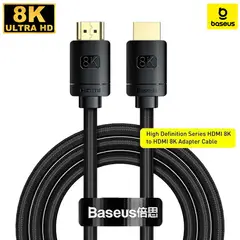 BASEUS - Cable HDMI 8K 2.1 Alta Definicion 2M 60Ghz Punta Dorada