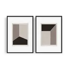 DECO DESIGN - SET GEOMETRIC X 2 PCS - 40X60CM