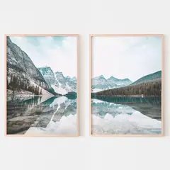 DECO DESIGN - SET MOUNTAINS X 2 PCS - 50X70CM