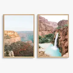 DECO DESIGN - SET GRAND CANYON X 2 PCS - 50X70CM
