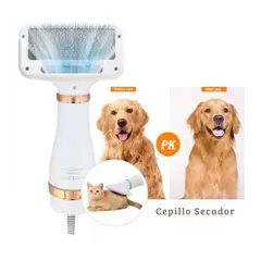 ROSH - Cepillo Secador 2 en 1 para Mascotas Gatos Perros