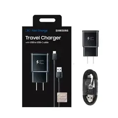 SAMSUNG - Cargador 15W Carga Rápida para Galaxy Note 8 Note 9 Negro