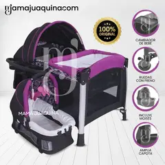 EVEZO - Cuna de Lujo «CINDERELLA» con Moisés Purple