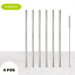 ICHIMATSU - SORBETE ACERO INOXIDABLE - PACK X 6 CON LIMPIADOR