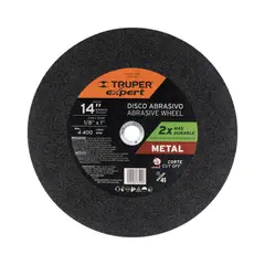 TRUPER - Disco de Corte Metálico 14" x 3 mm, Expert