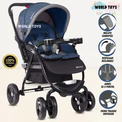 EBABY - Coche Cuna de Lujo «AMBANI» Edición Limitada Blue