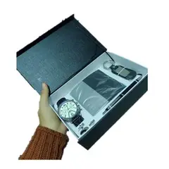 GENERICO - SET X5 ACCESORIO CON BILLETERA PARA CABALLERO NEGRO