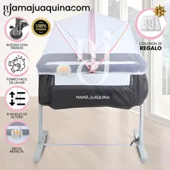 BABY - Cuna Musical de Lujo «MOZZI» Edición Limitada con Colchón Pink