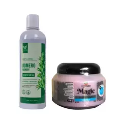 LA BRASILIANA - Shampoo de Romero sin Sal + Sellador Capilar Magic Pro 250gr