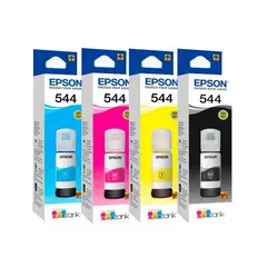 EPSON - Combo Tinta T544 Amarillo Cian Magenta Negro Original