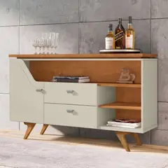 TU MESITA - Aparador Minimalista Lyon color Marrónblanco