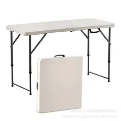 GENERICO - Mesa plegable Camping 180cm Blanco