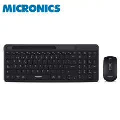 MICRONICS - Kit Teclado y Mouse Quantum MIC WT813 Negro