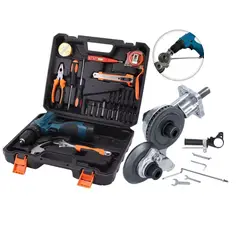 XTD - Set Herramientas Y Taladro Inalámbrico 12V + Adaptador Corta Metal