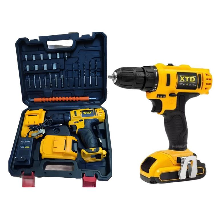 Taladro Destornillador Inalámbrico 21V Percutor