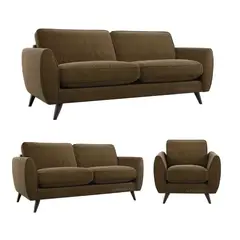 ALTO HOGAR - Juego de Sala 3 2 1 Dive Marrón