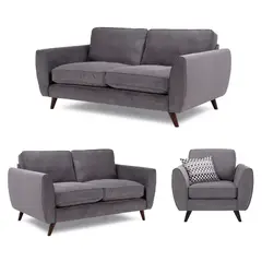 ALTO HOGAR - Juego de Sala 3 2 1 Dive Gris Oscuro