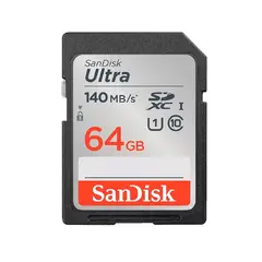 SANDISK - Memoria SD Ultra 64GB 140 mb/s