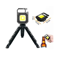 CAFINI - Luz Led 3 n 1 con Trípode Tipo Llavero