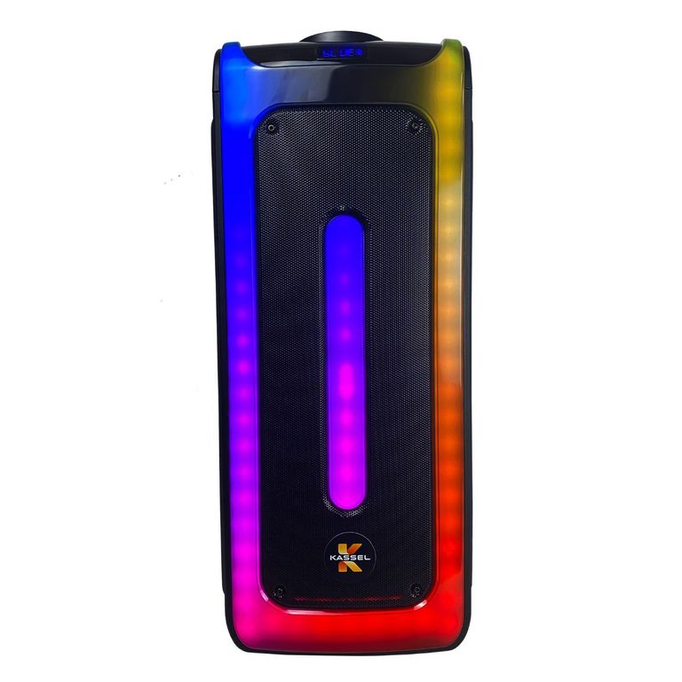 Parlante Torre KASSEL K2814 doble Bocina 8″ BLUETOOTH + Micrófono