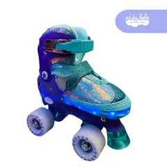 OKA - PATIN 4 RUEDAS VERDE CON LUCES TALLA S