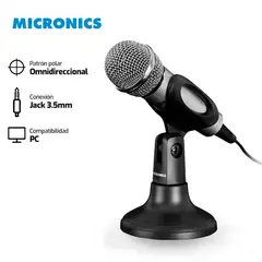 MICRONICS - MICROFONO ERUDITO MIC P801 35MM