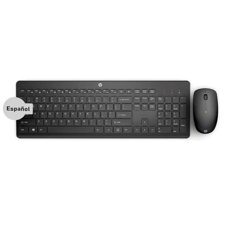 Combo Teclado + Mouse 235 Wireless USB Negro Slim 1Y4D0AA