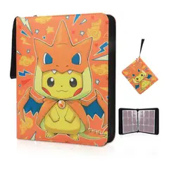 POKEMON - Folder 9 Pocket Pikachu Charizard 900 Cartas