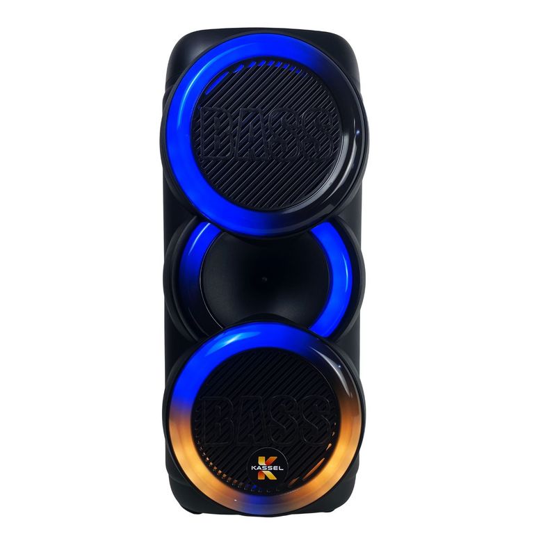 Parlante Torre KASSEL K2812 doble Bocina 8″ BLUETOOTH + Micrófono