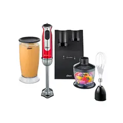 OSTER - Batidora De Inmersión Con Accesorios FPSTHB2801 Rojo