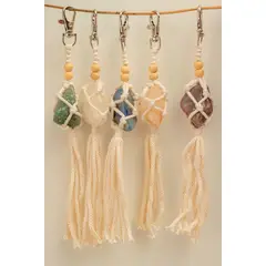 CANDRA - Llavero Amuleto de Cuarzo