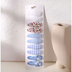 GENERICO - SET X10 GANCHOS FORRADOS PARA NIÑA