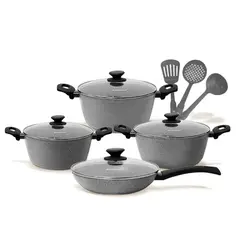 FINEZZA - Juego de Ollas 11Pzas Ultra Granito FZ-X1713M