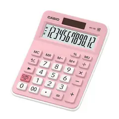 CASIO - Calculadora Electrónica de 12 Dígitos MX-12B Rosado