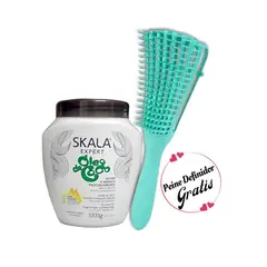 SKALA - Mascarilla Óleo De Coco 2En1 Para Cabello Seco + Peine Regalo