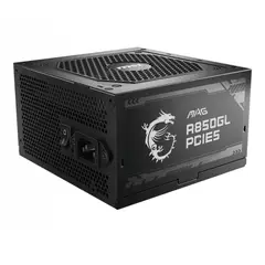 MSI - Fuente de Poder MAG A850GL PCIE5 850W 80 Plus Gold Modular ATX