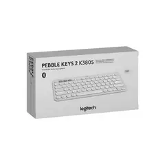 LOGITECH - Teclado Pebble Keys 2 K380S Bluetooth/Wireless Sp White