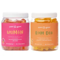 YUMI GUMI - Pack Wuman + Bom Día Gomitas 90 Und Limón
