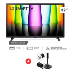 LG - Televisor Led 32" HD Smart Tv 2024 32LQ600BPSA + ANTENA DIGITAL