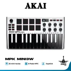 AKAI PROFESSIONAL - AKAI MPKMINI3W CONTROLADOR MIDI