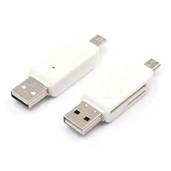 GENERICO - ADAPTADOR MICRO USB A OTG CON LECTOR DE MEMORIA MICRO SD