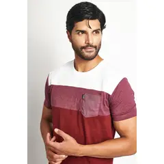 STEALTH - Polo Manga Corta Cuello Redondo Hombre Bloques