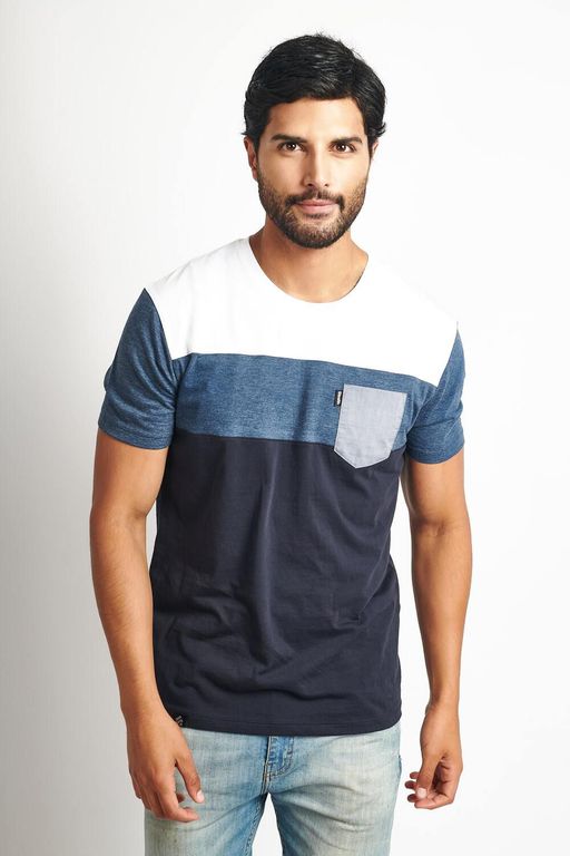 Polo Manga Corta Cuello Redondo Hombre Bloques