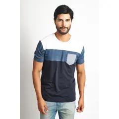 STEALTH - Polo Manga Corta Cuello Redondo Hombre Bloques