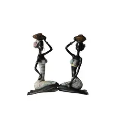 GENERICO - Escultura Morenas 40x35x29cm