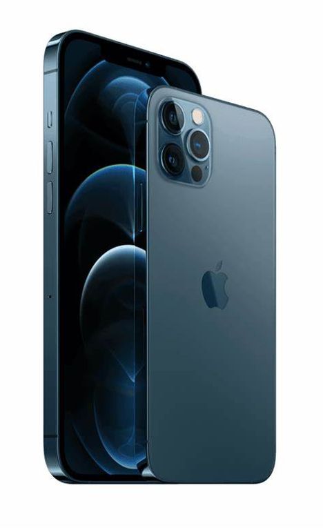 IPhone 12 Pro Max,128GB, Bateria 100%,Grado B, ENTREGA INMEDIATA, Azul, Reacondicionado
