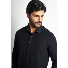 STEALTH - Polo Pique Manga Larga Hombre
