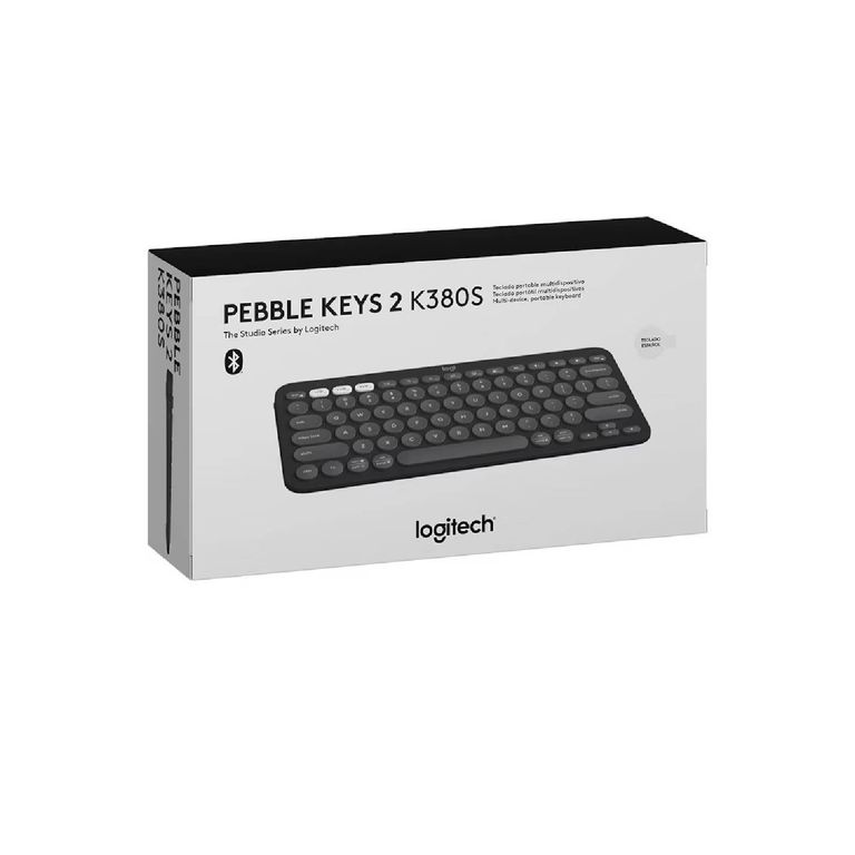 Teclado Pebble 2 K380s Bluetooth/Wireless Sp Negro