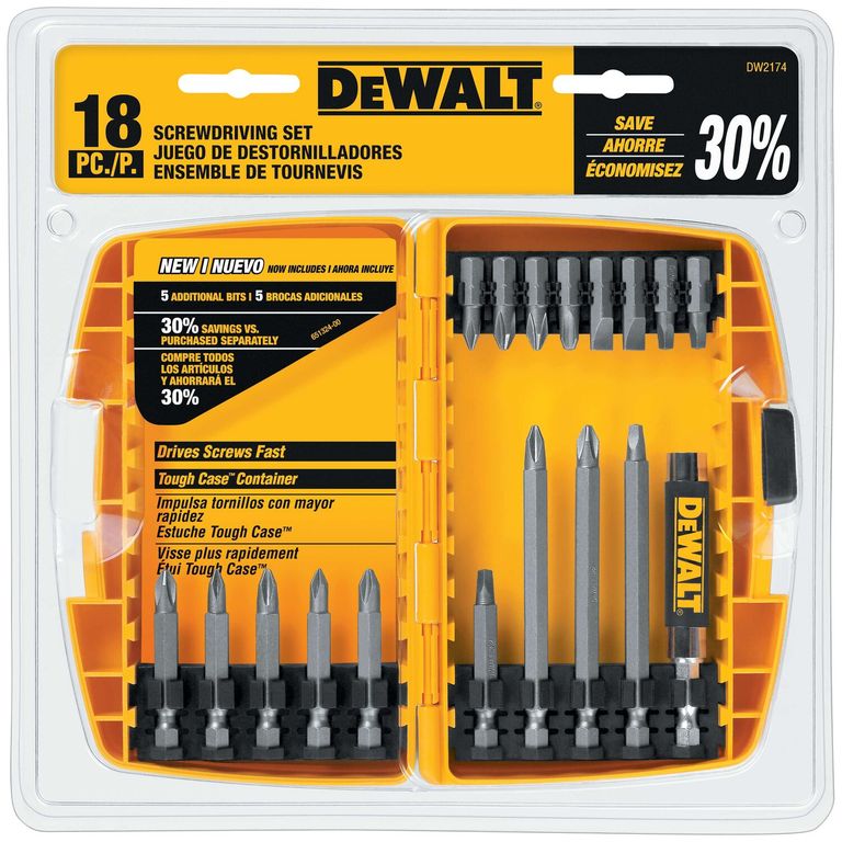 Set para Atornilladores 18 Piezas DW2174