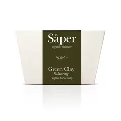 SAPER - Jabón Limpiador Facial de Arcilla Verde